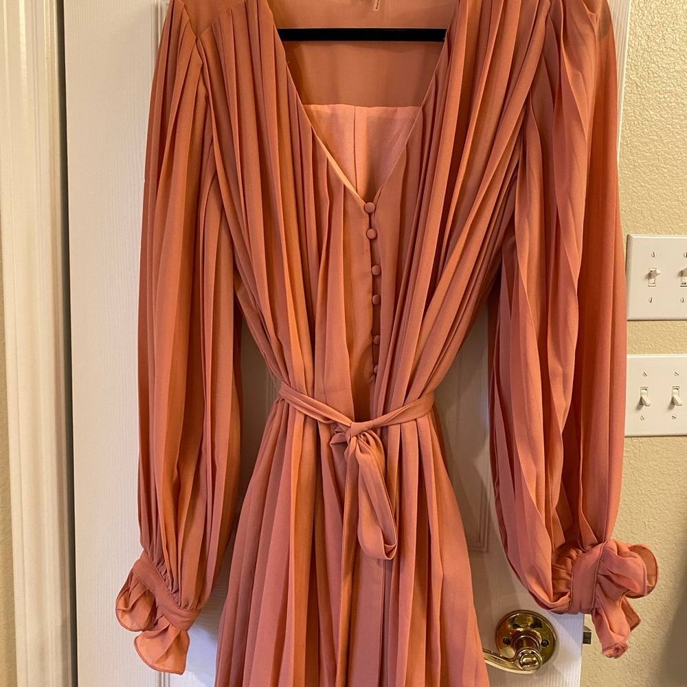 Endless Rose Long Sleeve Pleated Romper